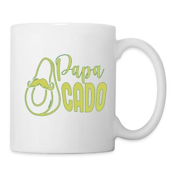 Papacado drôle de papa et avocat - Mug blanc - blanc - Droite