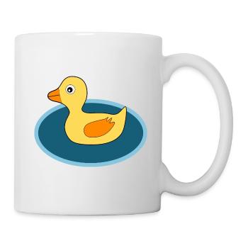 Kawaii Chibi Kawaii Ente Kawaii Entchen - Tasse - Weiß - Rechts