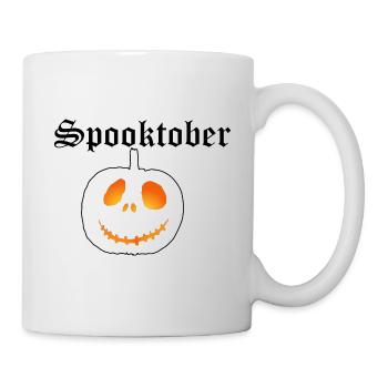 Spooktober Kürbis - Tasse - Weiß - Rechts