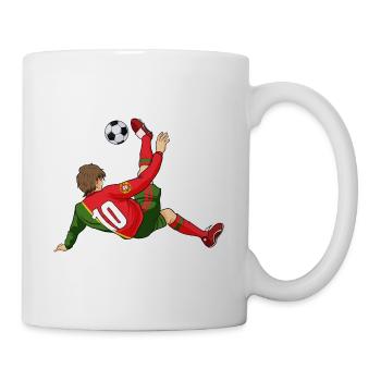 Équipe du Portugal de football I Football Portugal - Mug blanc - blanc - Droite
