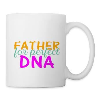 Drôle de forme de cadeau de fête des pères pour le fils et la fille - Mug blanc - blanc - Droite