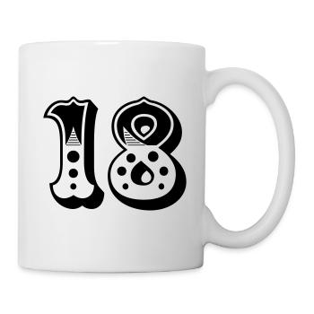 18 - Nombre - Nombre - Mug blanc - blanc - Droite
