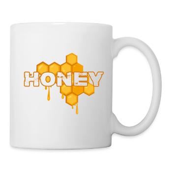 Imker Honigkönig Honey-Queen Bienenhonig - Tasse - Weiß - Rechts