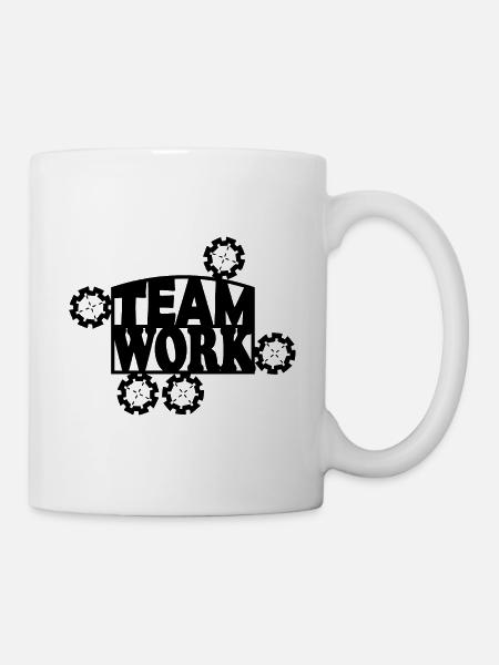 Die Teamarbeit - Tasse - Weiß