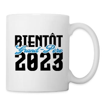 Cadeau Annonce grossesse bientôt Grand-père 2023. - Mug blanc - blanc - Droite