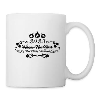 Joyeux Noel bonne Année 2023. Noël Merry Christmas - Mug blanc - blanc - Droite