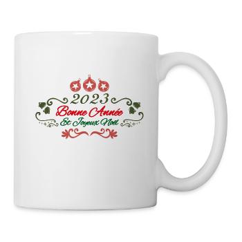 Joyeux Noel, cadeau bonne Année. 2023.Cadeau Noël. - Mug blanc - blanc - Droite