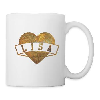 Lisa Herzen Or - Mug blanc - blanc - Droite