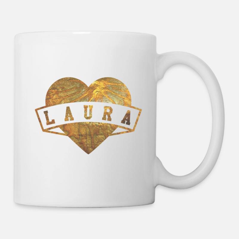 Laura Herzen Or - Mug blanc - blanc