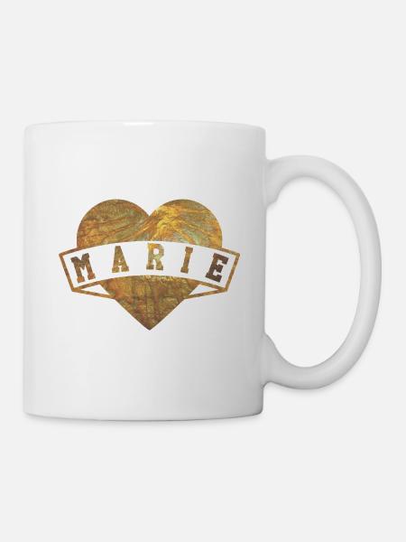 Marie Herzen Gold - Tasse - Weiß
