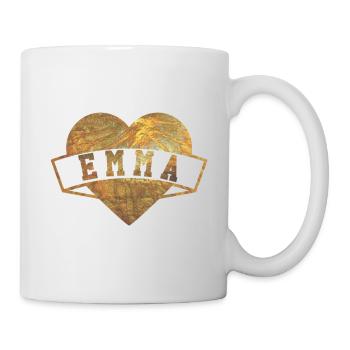 Emma Hearts Gold - Mug - white - Right