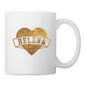 Helena Herzen Gold - Tasse - Weiß - Rechts