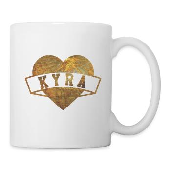 Kyra Hearts Gold - Mug blanc - blanc - Droite
