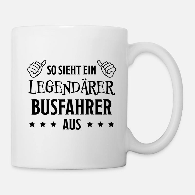 Busfahrer Beruf Lustiger Spruch Busfahrer Geschenk - Tasse - Weiß