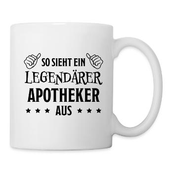 Apotheker Beruf Lustiger Spruch Apotheker Geschenk - Tasse - Weiß - Rechts