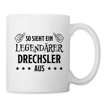 Drechsler Lustiger Spruch Job Drechsler Geschenk - Tasse - Weiß - Rechts