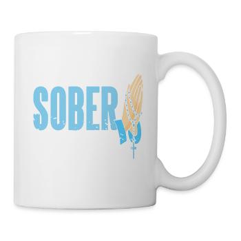 SOBER Retro Christian Sobriety Designs - Tasse - Weiß - Rechts