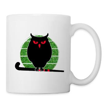 Field hockey hockey player "Hockey owl artificial turf" - Mug - white - Right