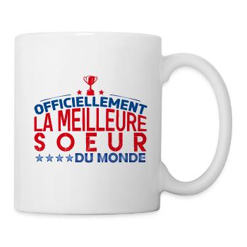 Soeur la meilleure soeur cadeau pour soeur - Mug blanc - blanc - Droite
