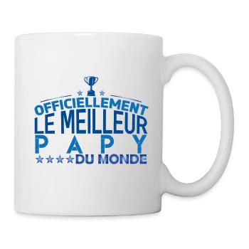 Papy Cadeau pour papy Anniversaire papy Papa !! - Mug blanc - blanc - Droite