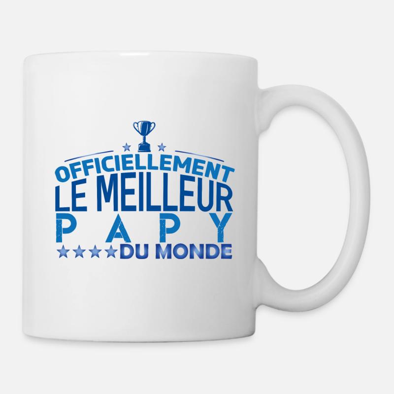 Papy Cadeau pour papy Anniversaire papy Papa !! - Mug blanc - blanc