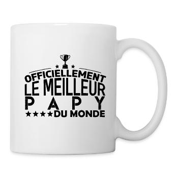 Papy Cadeau pour papy Anniversaire papy Papa !! - Mug blanc - blanc - Droite