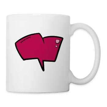 Comic Heart Fashion Trend Sticker Shirt - Mug - white - Right