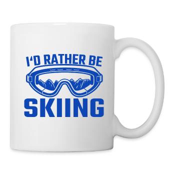 Je préfère skier skieurs ski - Mug blanc - blanc - Droite