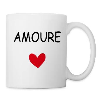 AMOUR COEUR - Mug blanc - blanc - Droite