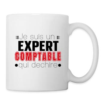 Expert Comptable Comptabilité Cadeau Homme Humour - Mug blanc - blanc - Droite