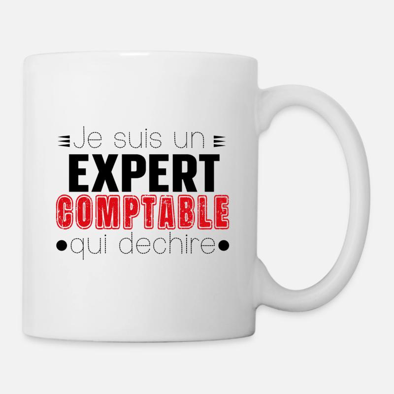 Expert Comptable Comptabilité Cadeau Homme Humour - Mug blanc - blanc