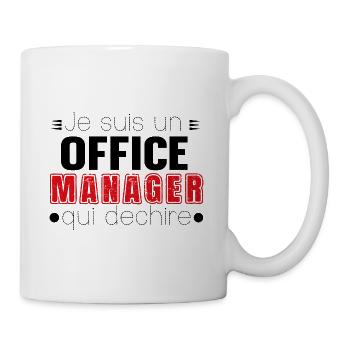 Office Manager Qui Déchire Cadeau - Mug blanc - blanc - Droite