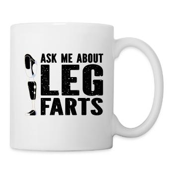 Artificial limb design for leg prosthesis - Mug - white - Right