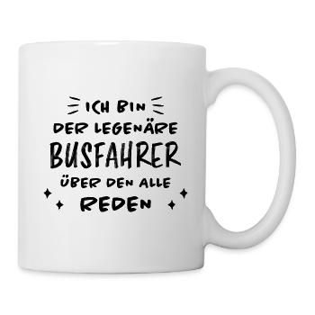 Busfahrer Beruf Lustiger Spruch Busfahrer Geschenk - Tasse - Weiß - Rechts