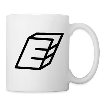 Outline Letter E - Mug - white - Right
