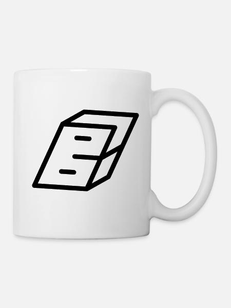 Gliederungsbuchstabe B - Tasse - Weiß