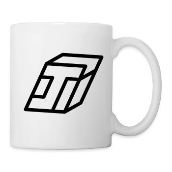 Lettre cadre J - Mug blanc - blanc - Droite