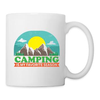Camping ist meine Lieblingssaison - Tasse - Weiß - Rechts