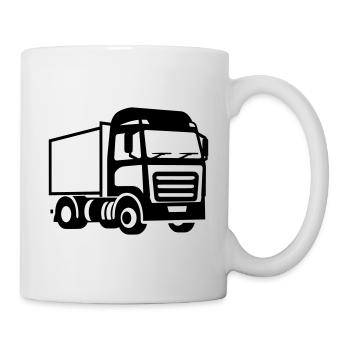Lkw - Tasse - Weiß - Rechts