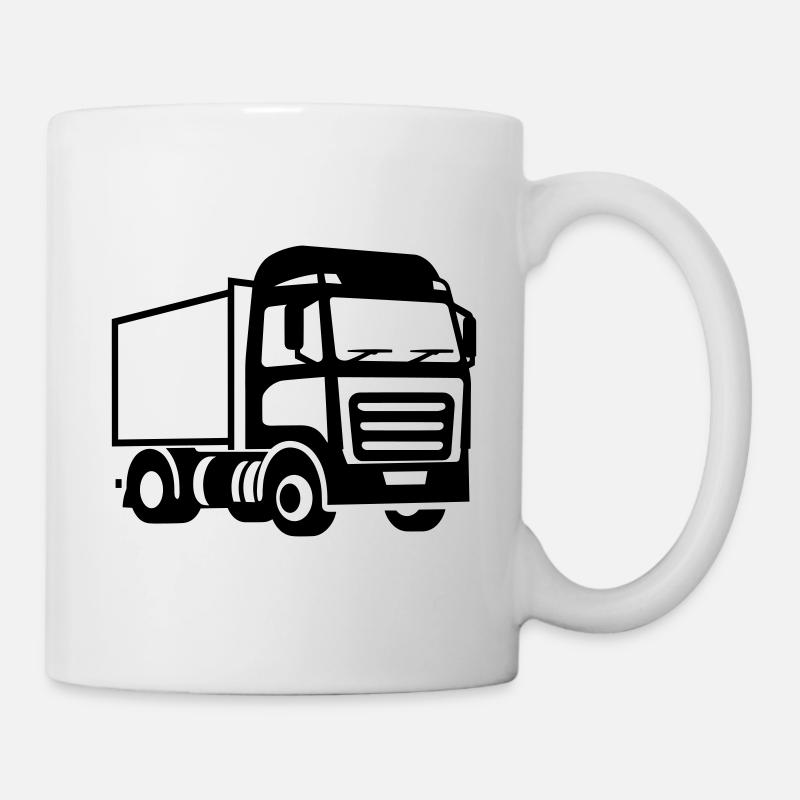 Lkw - Tasse - Weiß