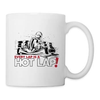 Vintage Retro Go Kart Driver Racing, chaque tour est - Mug blanc - blanc - Droite
