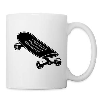 Skateboard - Tasse - Weiß - Rechts