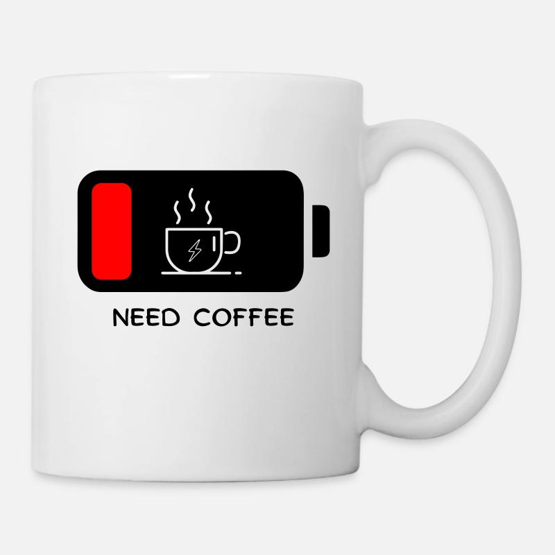 Besoin de café! - Mug blanc - blanc