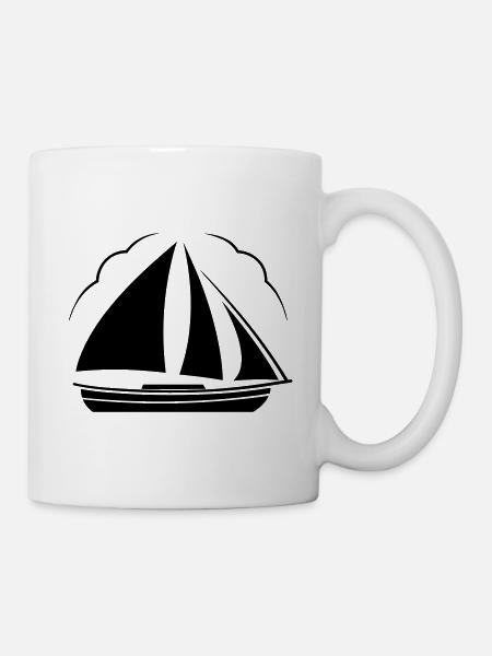 Segelboot - Tasse - Weiß