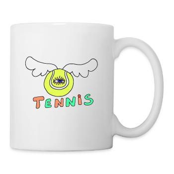 Tennisball - Tasse - Weiß - Rechts