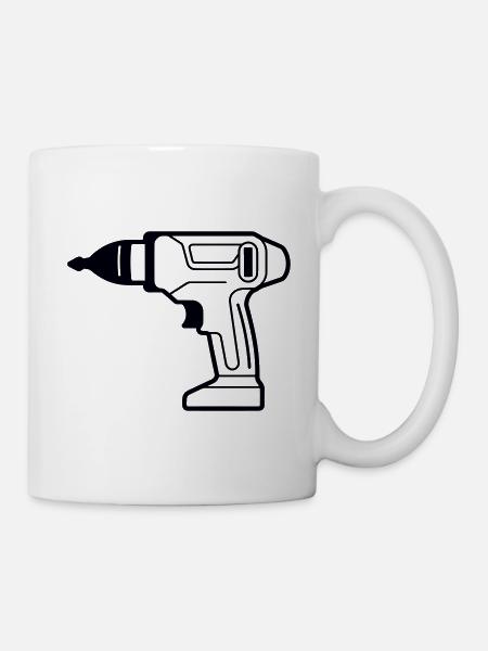 Bohrer - Tasse - Weiß