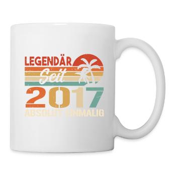 Original 2017 Jahrgang Vintage Geburtstag 2017 - Tasse - Weiß - Rechts
