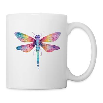 Libellen sind Küsse vom Himmel Männer Frauen - Tasse - Weiß - Rechts
