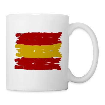 Le drapeau espagnol - Mug blanc - blanc - Droite