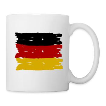 Die deutschen Fans - Tasse - Weiß - Rechts
